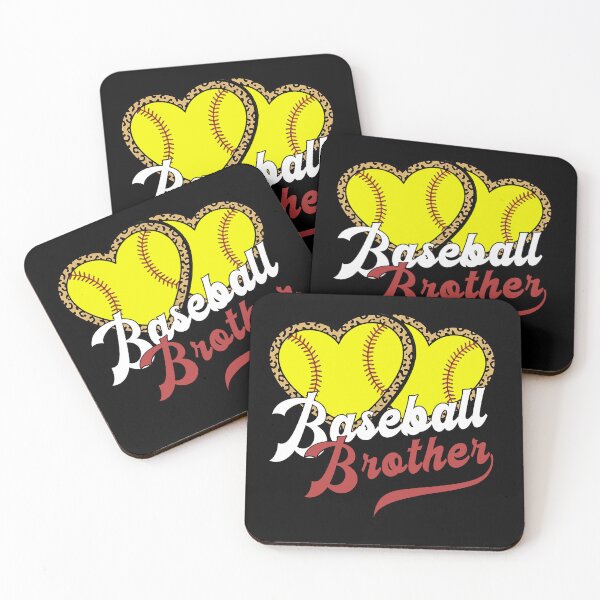Item preview, Softball Brother Leopard Heart Design designed and sold by KIROSALS.
