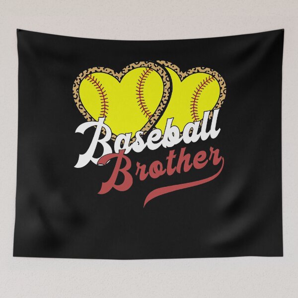 Item preview, Softball Brother Leopard Heart Design designed and sold by KIROSALS.