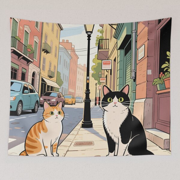 Item preview, Street Cats – Urban Cool Cat Graffiti Style Design designed and sold by MerlinWear.