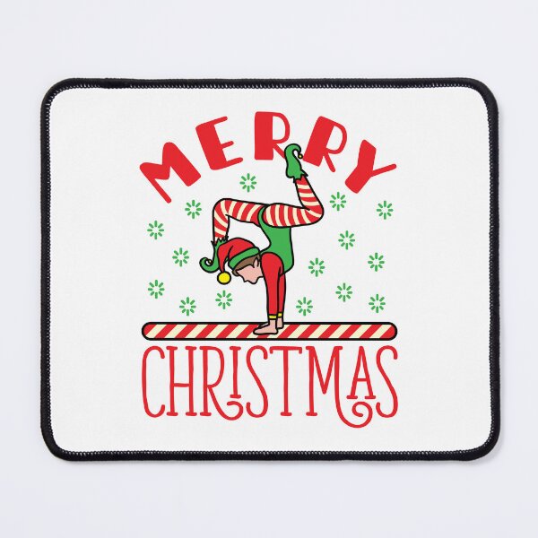 Item preview, Gymnastics Christmas Gymnast Elf on Beam designed and sold by jaygo.
