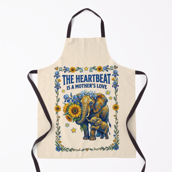 Item preview, Elephant Mother Holding Baby Sunflower designed and sold by TeeARTHY.