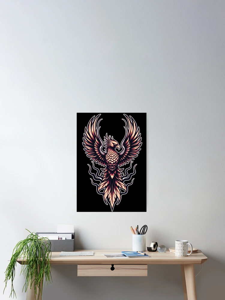Thumbnail 2 of 3, Poster, Phoenix designed and sold by RICH INK.