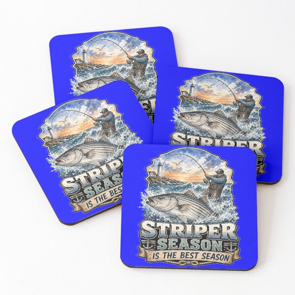 Item preview, Striper Season Is The Best Season Bass Fisherman Art Design designed and sold by fantasticdesign.