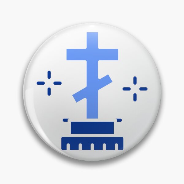 Item preview, Contemporary Blue Orthodox Cross Sticker Pack designed and sold by AnimaliaStar.