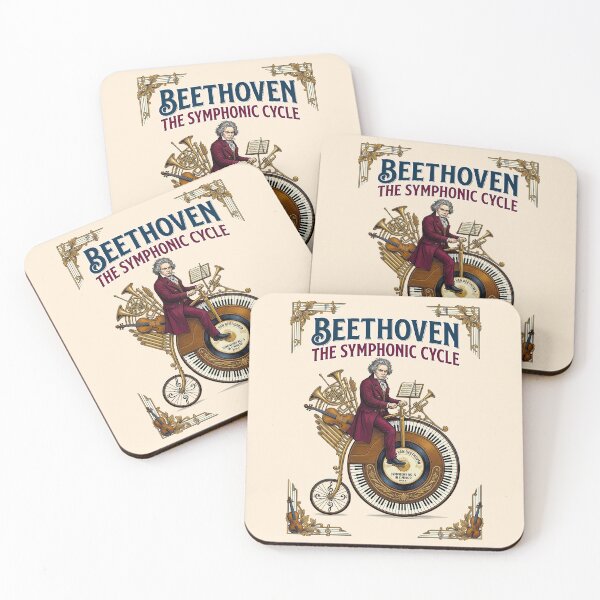 Item preview, Beethoven Riding Penny Farthing Symphonic Cycle designed and sold by TeeARTHY.