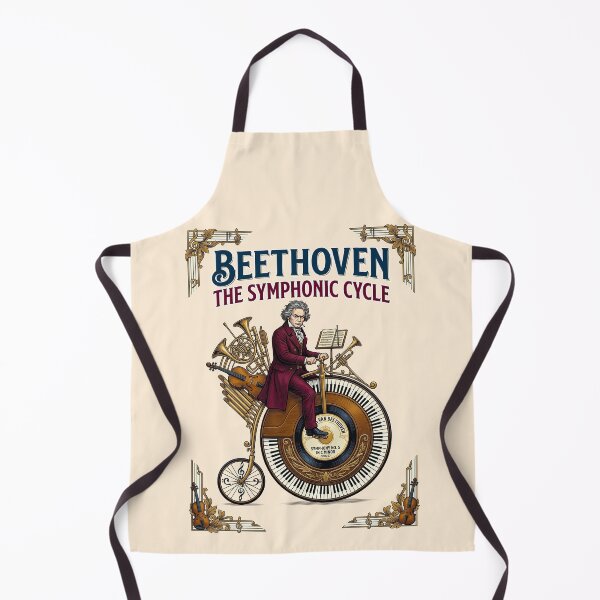Item preview, Beethoven Riding Penny Farthing Symphonic Cycle designed and sold by TeeARTHY.