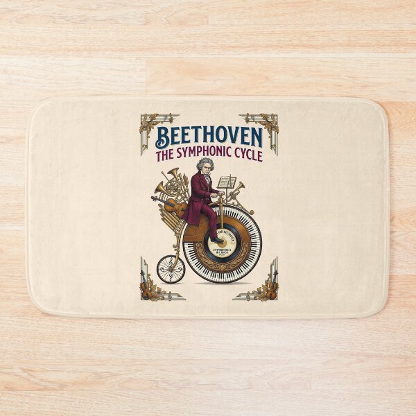 Item preview, Beethoven Riding Penny Farthing Symphonic Cycle designed and sold by TeeARTHY.