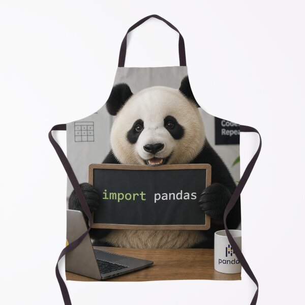 Item preview, Import Pandas – Funny Python Data Science Coding Design designed and sold by MerlinWear.