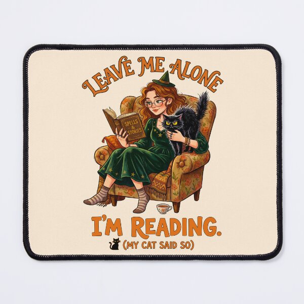 Item preview, Woman Reading in Armchair with Cat designed and sold by TeeARTHY.