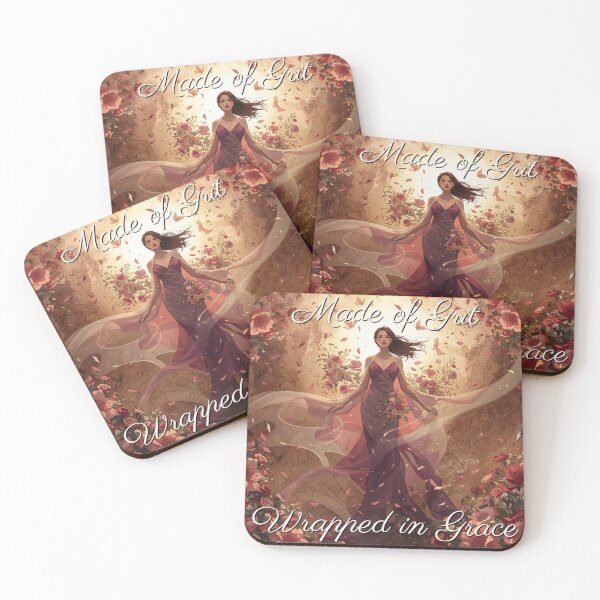 Item preview, Made of Grit, Wrapped in Grace – Elegant Feminine Strength Art designed and sold by QuietlyBecoming.