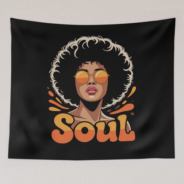 Item preview, 70s Funk Afro Women Soul Style Black History designed and sold by sailorjessiArt.