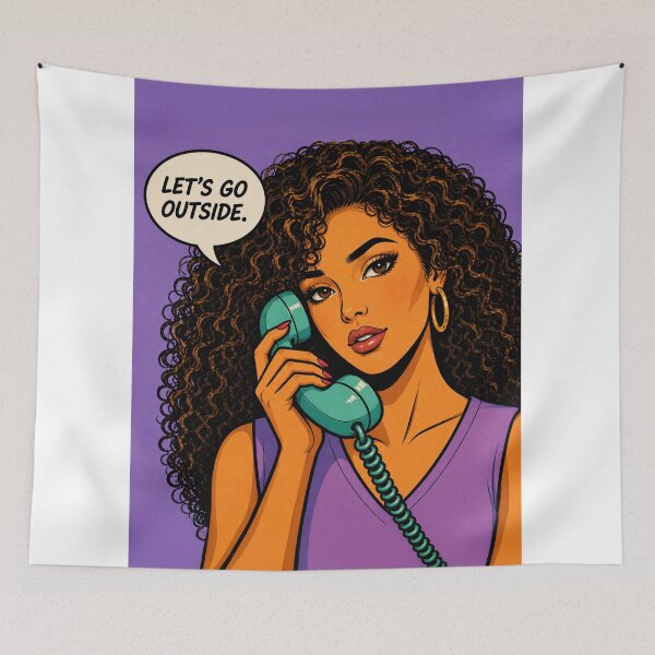 Item preview, Amethyst Pop Art Girl – Retro Comic Portrait designed and sold by SabraDD.