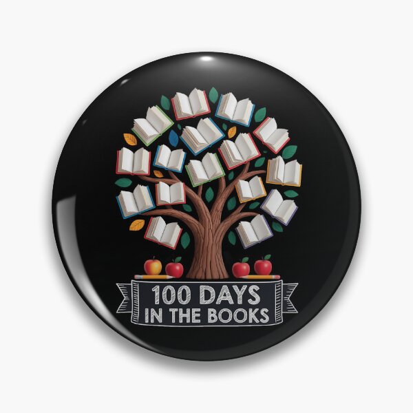 Item preview, 100 Days in The Books Reading Teacher 100th Day of School designed and sold by sailorjessiArt.
