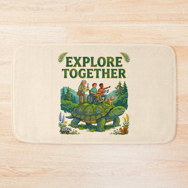 Item preview, Children Riding Giant Turtle Forest Adventure designed and sold by TeeARTHY.