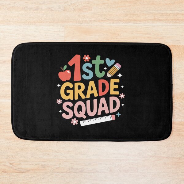 Item preview, 1st First Grade Squad Back to School Teachers Students designed and sold by BlassmausArt.