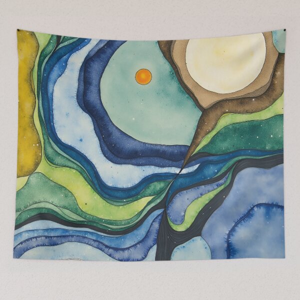 Item preview, Fluid Topographical Moonscape Abstract designed and sold by CAutumnTrapp.