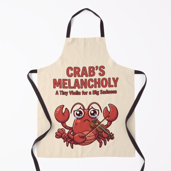 Item preview, Crab Playing Tiny Violin Melancholy designed and sold by TeeARTHY.