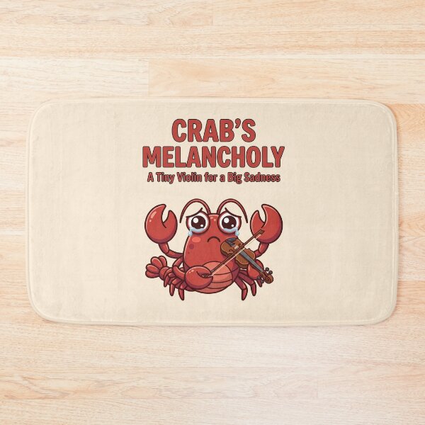 Item preview, Crab Playing Tiny Violin Melancholy designed and sold by TeeARTHY.