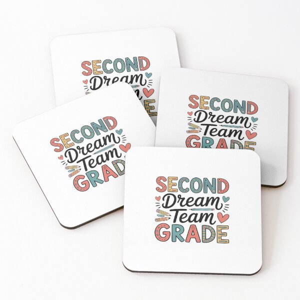 Item preview, 2nd Grade Dream Team Retro Back to School Teacher Student designed and sold by BlassmausArt.