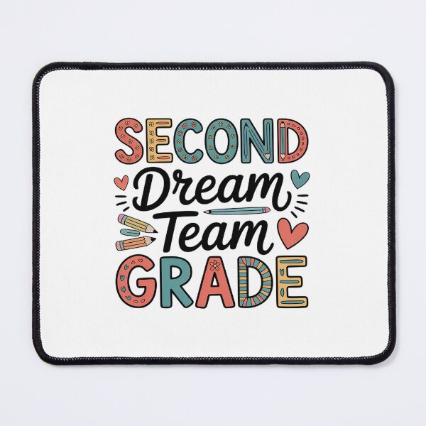Item preview, 2nd Grade Dream Team Retro Back to School Teacher Student designed and sold by BlassmausArt.