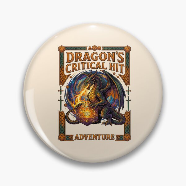 Item preview, Dragon Breathing Fire on D20 Die designed and sold by TeeARTHY.