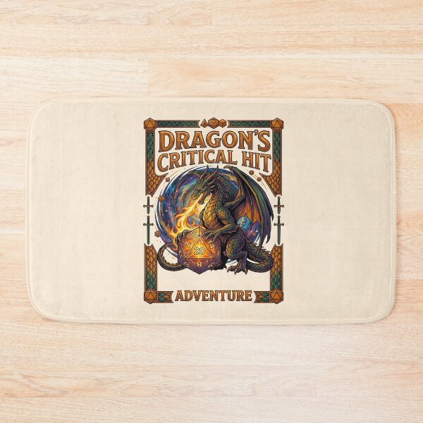 Item preview, Dragon Breathing Fire on D20 Die designed and sold by TeeARTHY.
