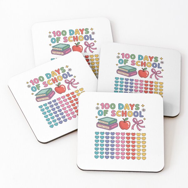 Item preview, 100 Days of School for Girl Kids Cute Hearts Student Teacher designed and sold by BlassmausArt.