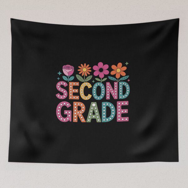 Item preview, 2nd Grade Teacher Student Wildflower Back To School Floral designed and sold by BlassmausArt.