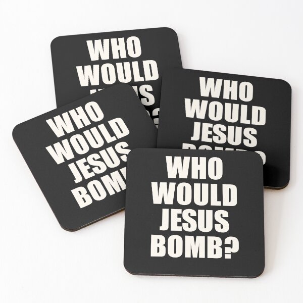 Item preview, Who Would Jesus Bomb? Square designed and sold by Lone Frog.
