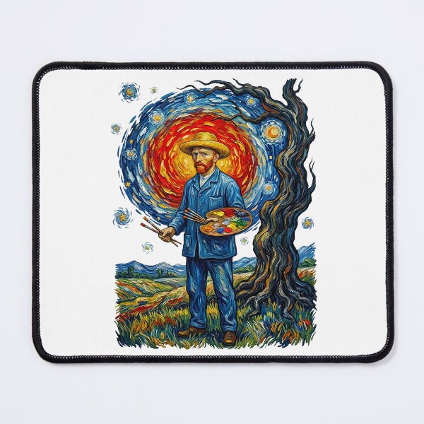 Item preview, Vincent Van Gogh Painting Starry Night designed and sold by TeeARTHY.