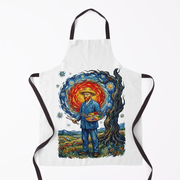 Item preview, Vincent Van Gogh Painting Starry Night designed and sold by TeeARTHY.