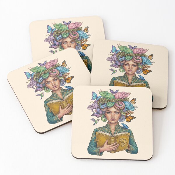 Item preview, Nature Goddess Reading Book Butterfly Crown designed and sold by TeeARTHY.