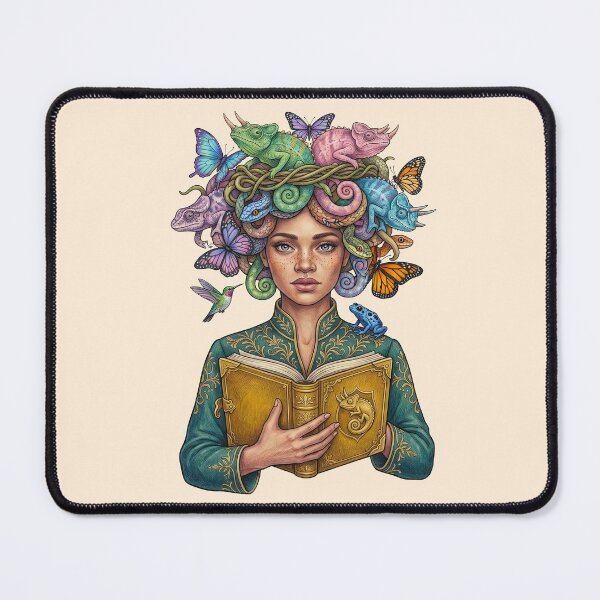 Item preview, Nature Goddess Reading Book Butterfly Crown designed and sold by TeeARTHY.