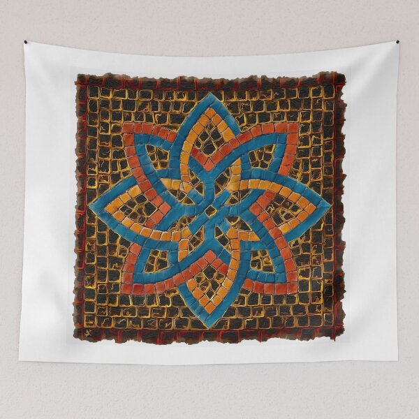 Item preview,  Floral Geometric Celestial Mosaic Interlace - W18 designed and sold by Anas Arts.