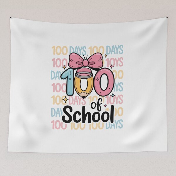 Item preview, 100 Days of School Girls Coquette Bow 100th Day of School designed and sold by BlassmausArt.