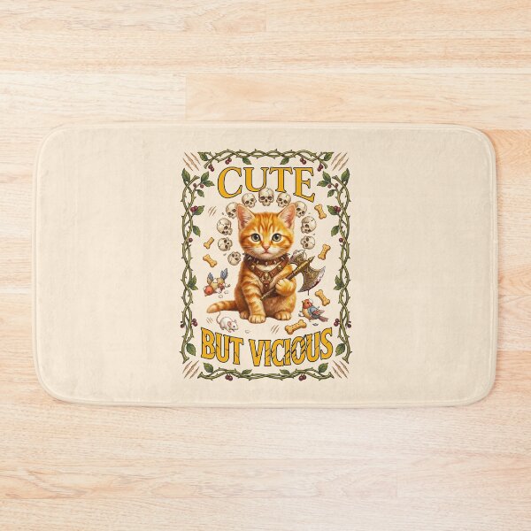 Item preview, Orange Kitten Holding Knife Funny designed and sold by TeeARTHY.