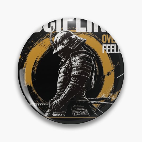 Item preview, Discipline Over Feelings – Samurai Minset Bold Graphic Design --- Dark Version |  NDX designed and sold by NDX9.