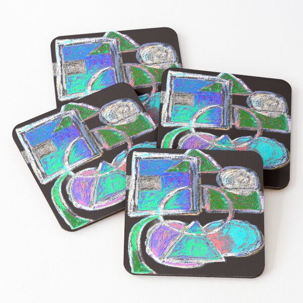 Item preview, Shapes Misbehaving Color Fun BR colorful geometric abstract design designed and sold by SmashingDeals.