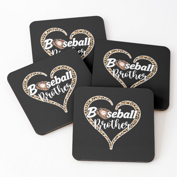 Item preview, Baseball Brother Leopard Heart Cute Design designed and sold by KIROSALS.