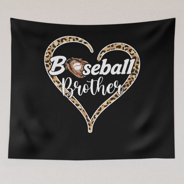 Item preview, Baseball Brother Leopard Heart Cute Design designed and sold by KIROSALS.