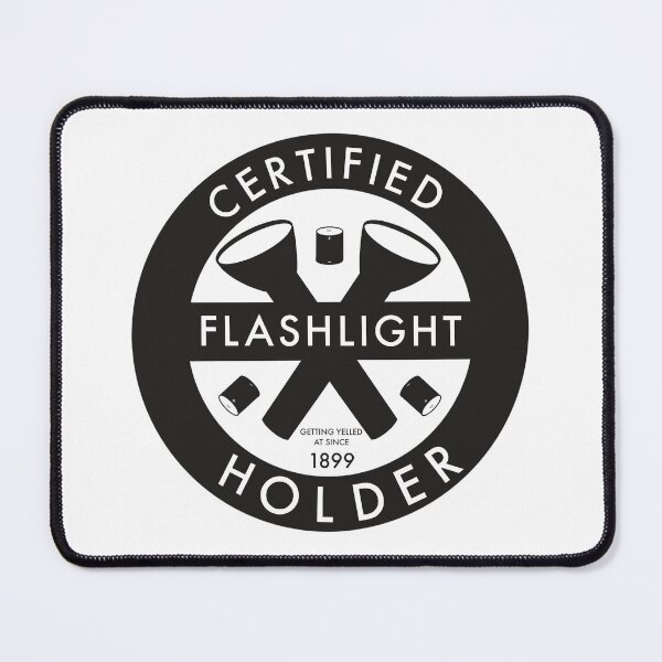 Item preview, Certified Flashlight Holder Tradesman Construction Badge designed and sold by Pinecone Place.