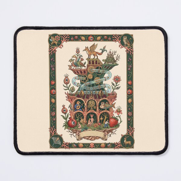 Item preview, Mythical Fox Guarding Medieval Tower designed and sold by TeeARTHY.