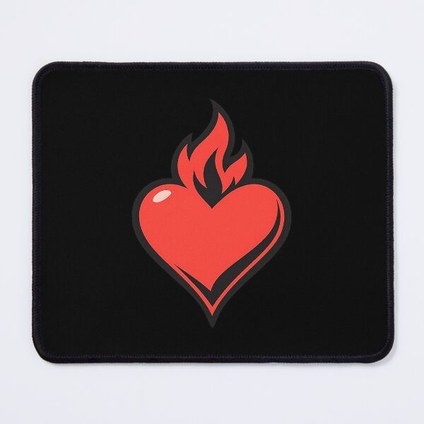 Item preview, Flaming Heart — Love On Fire designed and sold by DreamMachine69.