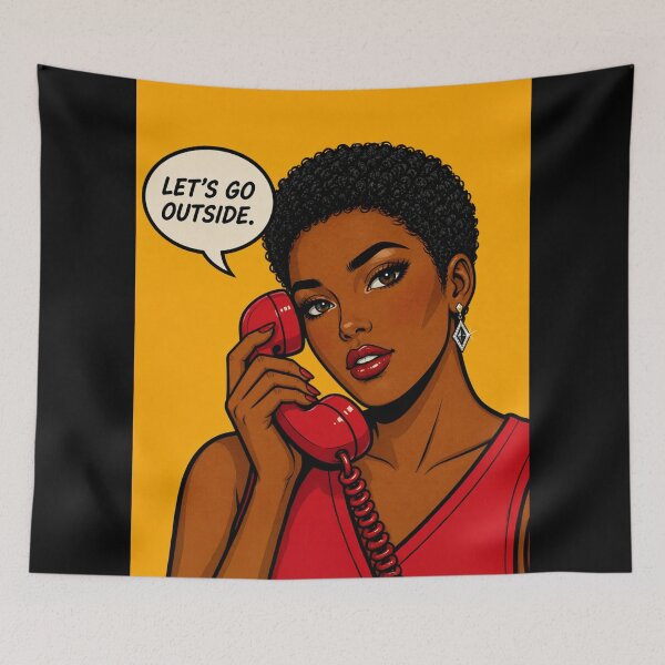 Item preview, Golden Pop Art Girl – Retro Comic Portrait designed and sold by SabraDD.
