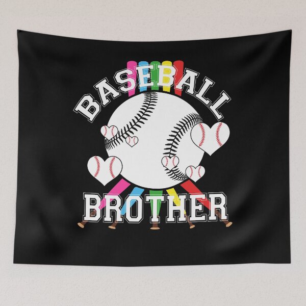 Item preview, Baseball Brother Rainbow Heart Colorful Bats Cute Design designed and sold by KIROSALS.