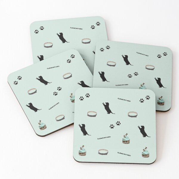 Item preview, Dog Items Paw I Love My Dog Sticker Pack Prints Posters Wall Art Magnet Home Coffee Cup Decoration TShirt Stationary Notebook Magnet Hat Kitchen Work School Office Redbubble Shop designed and sold by Saritas Boutique Shop.