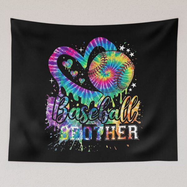 Item preview, Tie Dye Baseball Brother Drip Heart Design designed and sold by KIROSALS.