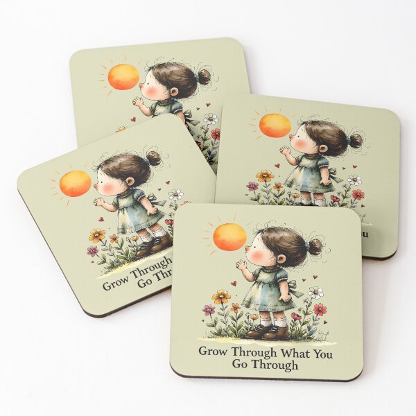Item preview, Grow Through What You Go Through Cute Motivational Design designed and sold by Lunidama.