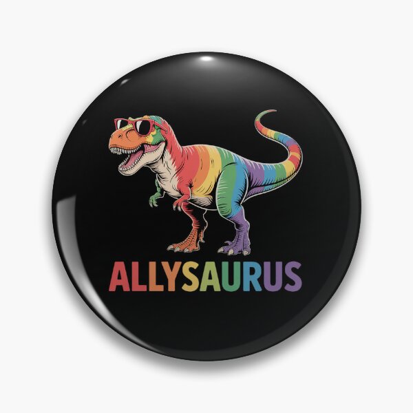 Item preview, Cute Dinosaur Rainbow Flag Ally LGBT Allysaurus LGBT Pride designed and sold by BlassmausArt.