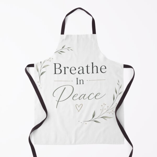 Item preview, Breathe In Peace Minimalist Aesthetic Design | Calm Mind Quote | Soft Botanical Typography Art designed and sold by Sanika arts .